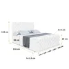 ALTDECOR Boxspringbett mit Fußteil, H4 Matratze und Topper Produktbild-Vorschau 6