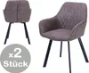 Set di 2 poltrone in microfibra color taupe Anteprima dell’immagine prodotto 17