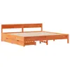 Möbel Massivholzbett ohne Matratze Wachsbraun 180x200 Produktbild-Vorschau 3