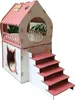 XL Katzenhaus Rosa Pink Katzenhütte Katzenbett Katzenliege Produktbild-Vorschau 5