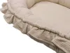 MamaLoes Babynest Soft Baumwolle Ruffle Ecru Design Produktbild-Vorschau 4