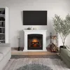 TAGU Helmi Elektrokamin mit PowerFlame 2 Reinweiß Produktbild-Vorschau 3