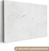 MuchoWow® - Leinwandbilder - Spachtelmasse - Weiß - Textur, Produktbild-Vorschau 1