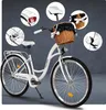 Milord Komfort Stadtfahrrad Fahrrad mit Weidenkorb Produktbild-Vorschau 8