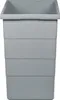 A gray plastic bin with horizontal lines indicating sections. Produktbild-Vorschau