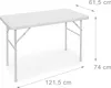 Relaxdays Gartentisch klappbar BASTIAN, rechteckig H x B x Produktbild-Vorschau 4