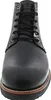 A front view of a black leather boot. Produktbild-Vorschau
