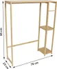 TRINIDAD pračka/záchodová police, bambus/MDF, 79 x 23 x 95 Náhled obrázku produktu 3