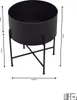 LOFT42 Flora Blumentopf rund - Metall - Schwarz -  Ø40 Produktbild-Vorschau 6