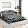 vidaXL Ložní souprava Grey 200x200 cm Bavlna Náhled obrázku produktu 2