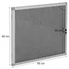 Schaukasten MCW-Q51, Memoboard Pinnwand mit Filzoberfläche, Produktbild-Vorschau 11