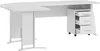 Winkelschreibtisch OFFICE LINE in weiß inkl. Rollcontainer, Produktbild-Vorschau 3