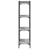 The Living Store Bücherregal 4 Böden Grau Sonoma 60x30x120 Produktbild-Vorschau 6