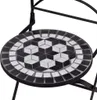 vidaXL 3dílný bistro set keramický černobílý Náhled obrázku produktu 4