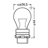 OSRAM ORIGINAL - S8 WEDGE BASE PY27/7W 12V/27-7 W (Bulk) Produktbild-Vorschau 3