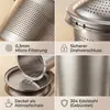 Teesieb 2er Set aus Edelstahl – Feines Sieb für losen Tee & Produktbild-Vorschau 3
