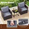 Set di mobili da giardino COSTWAY in polyrattan, mobili da Anteprima dell’immagine prodotto 6