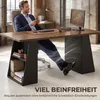 HOMCOM Schreibtisch 140 cm, Computertisch mit 4 offenen Produktbild-Vorschau 6