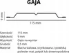 Gaja Sztacheta Metalowa Ogrodzeniowa Ocynk Dwustronna Brąz Podgląd zdjęcia produktu 6