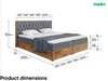 MEBLINI Boxspringbett mit Bettkasten - Gepolstert Produktbild-Vorschau 7