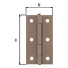 Alberts DURAVIS® Scharnier,schmal,perlbeige 80x40x1,25 mm Produktbild-Vorschau 2