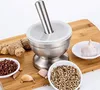Edelstahl Mörser mit Stößel Lebensmittelecht Pestle and Produktbild-Vorschau 3