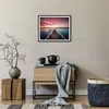 Gerahmtes Poster - Schwarzer Rahmen - Brücke Rosa Himmel - Produktbild-Vorschau 7