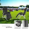 Chaise longue pliable CLOUD II avec pare-soleil - noir, par Voir les images du produit 4