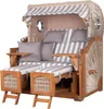 Strandkorb-Set - bene living - Ammersee Grande XL Teak - PE Produktbild-Vorschau 1