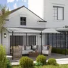 Outsunny Anbaupavillon Pergola mit Dach Wasserabweisend Produktbild-Vorschau 8