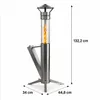Eden Outdoor Feuerrohr Klassik,Edelstahl Feuersäule und Produktbild-Vorschau 4
