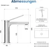 EMKE Wasserhahn Bad Chrom 195x173x46mm, Messing, Produktbild-Vorschau 7