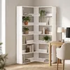 Étagère en forme de L avec 7 niveaux | Couleur : Blanc | Voir les images du produit 2