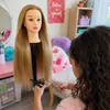 Kadeřnická cvičná hlava 70 cm Iza s termickými vlasy se Náhled obrázku produktu 2