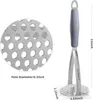 Schiacciapatate Schiacciaverdure in acciaio inox per purè Anteprima dell’immagine prodotto 7