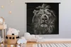 MuchoWow® Wandteppich Wandbehang Löwe - Tiere - Porträt - Produktbild-Vorschau 4