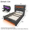 Flieks Polsterbett 90x200cm mit USB & Type-C, Hydraulisches Produktbild-Vorschau 7