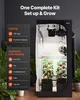 A grow tent with tomato plants inside, showcasing lighting and ventilation components. Náhled obrázku produktu