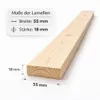 Verdone Rollrost 90x200 cm aus Massivholz – 23 stabile Produktbild-Vorschau 4