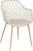 BELIANI Esszimmerstuhl 2er Set Beige Kunststoff mit Produktbild-Vorschau 4