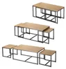 CALICOSY - Lot de 3 tables basses gigognes L100 cm - LENNY Voir les images du produit 5