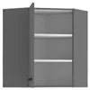 Küche NESSA Eckhängeschrank 60X60 Anthrazit Küchenzeile Produktbild-Vorschau 2