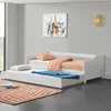 [Letto tandem 2x 90x200cm Bianco Letto estraibile Divano Anteprima dell’immagine prodotto 6