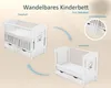 Baby-Delux Babybett Kinderbett Lia 120x60 Teddy Wippe Weiß Produktbild-Vorschau 11