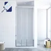 Duschtür Glas 80 cm Dusche Schiebetür 3 Teilig Dreiteilig Produktbild-Vorschau 1