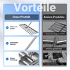 Wiltec Edelstahl Rasenrakel mit Stiel Größe XL, Produktbild-Vorschau 4