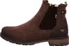 A side view of a brown leather boot. Produktbild-Vorschau