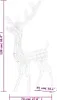 A diagram showing the dimensions of a reindeer decoration. Podgląd zdjęcia produktu