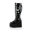 SWING-815WC Damen Boots von DemoniaCult, Schwarz Lack , EU Produktbild-Vorschau 3