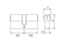 Aqbau® Schließzylinder Profilzylinder 40/55 mm Messing NEU Produktbild-Vorschau 3